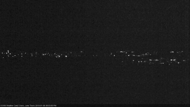 Lake Travis webcam, January 8, 2019 7:05 PM CT