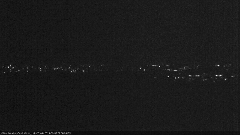 Lake Travis webcam, January 8, 2019 7:10 PM CT