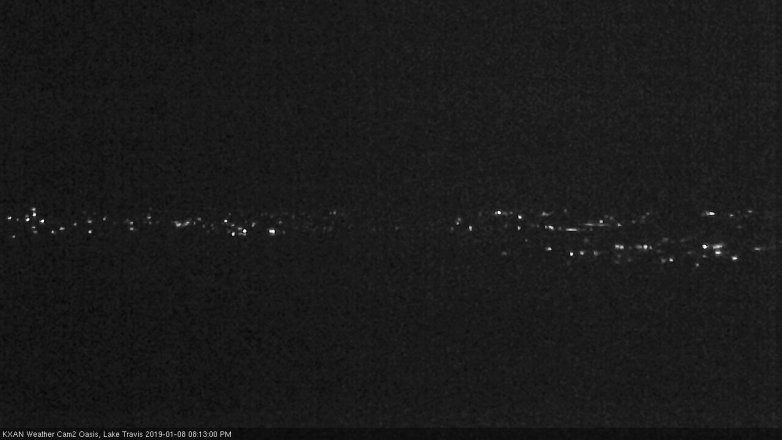 Lake Travis webcam, January 8, 2019 7:15 PM CT