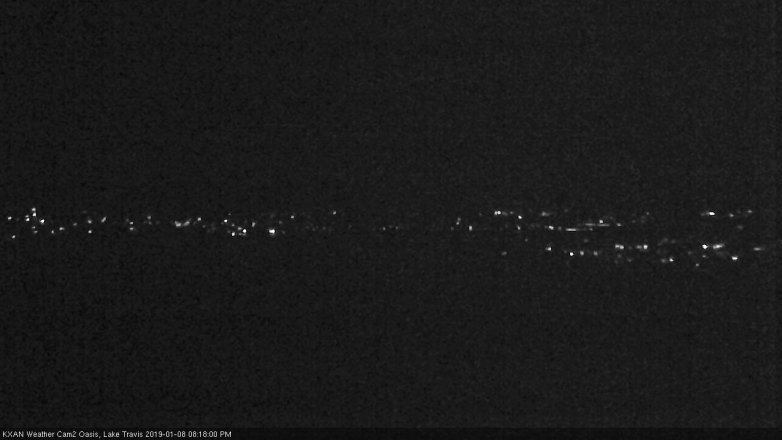 Lake Travis webcam, January 8, 2019 7:20 PM CT