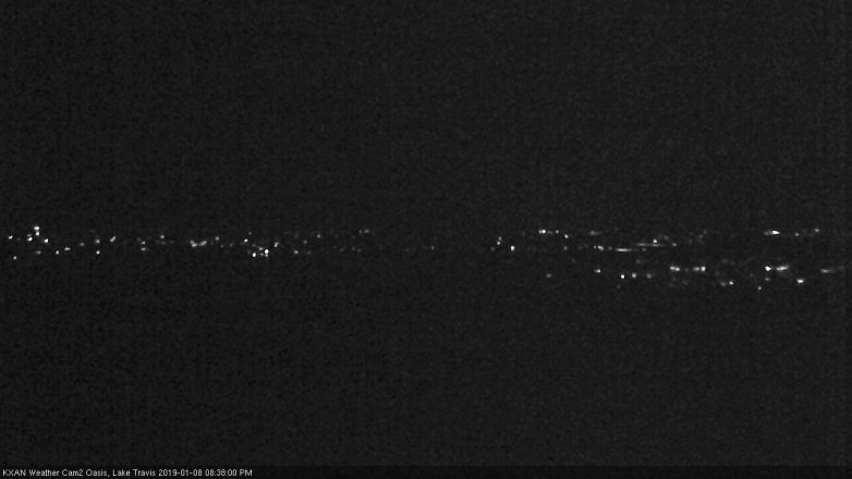 Lake Travis webcam, January 8, 2019 7:40 PM CT