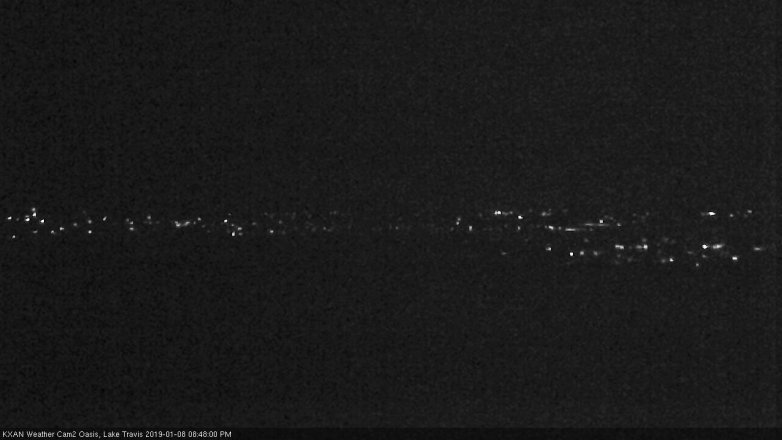 Lake Travis webcam, January 8, 2019 7:50 PM CT