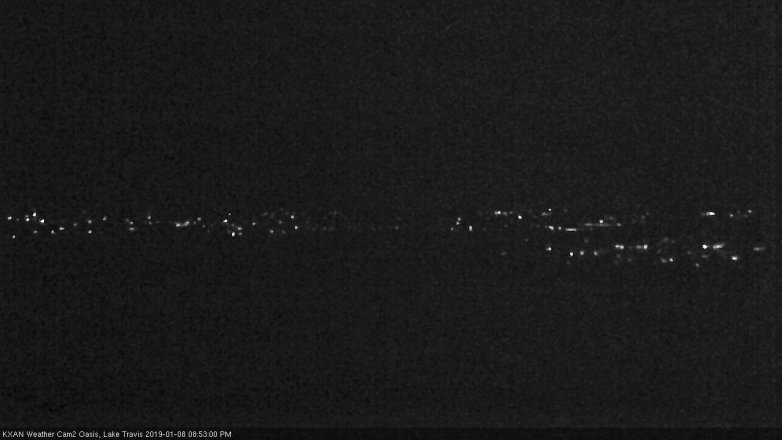 Lake Travis webcam, January 8, 2019 7:55 PM CT