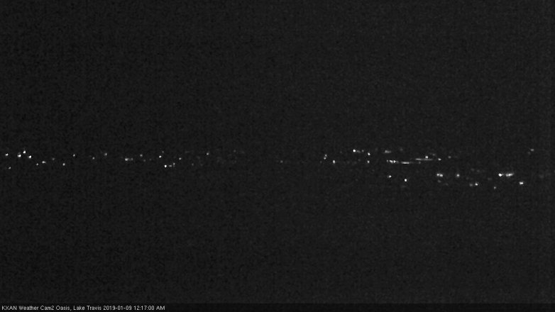 Lake Travis webcam, January 8, 2019 11:20 PM CT
