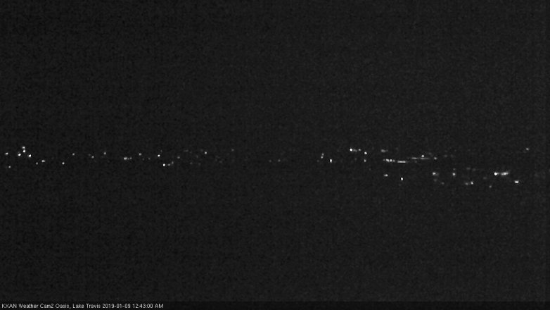 Lake Travis webcam, January 8, 2019 11:45 PM CT
