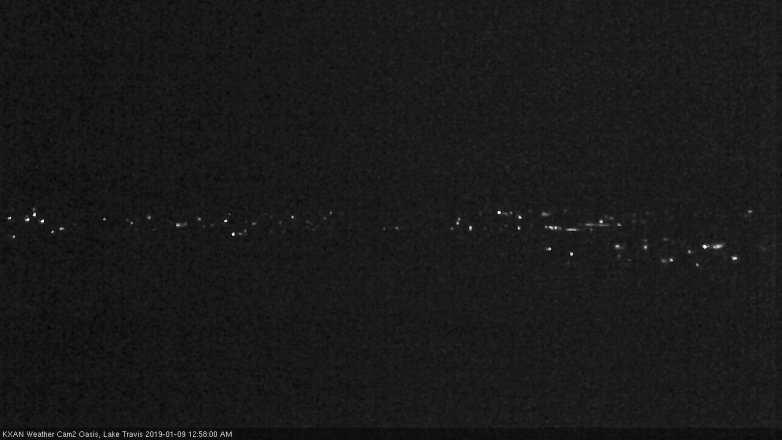 Lake Travis webcam, January 8, 2019 12:00 AM CT