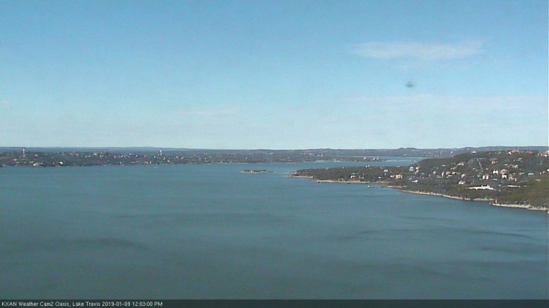 Lake Travis webcam, January 9, 2019 11:05 AM CT