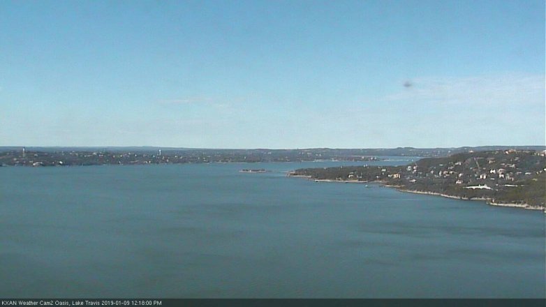 Lake Travis webcam, January 9, 2019 11:20 AM CT