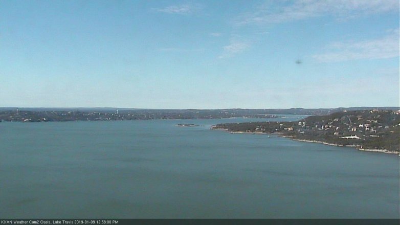 Lake Travis webcam, January 9, 2019 12:00 PM CT