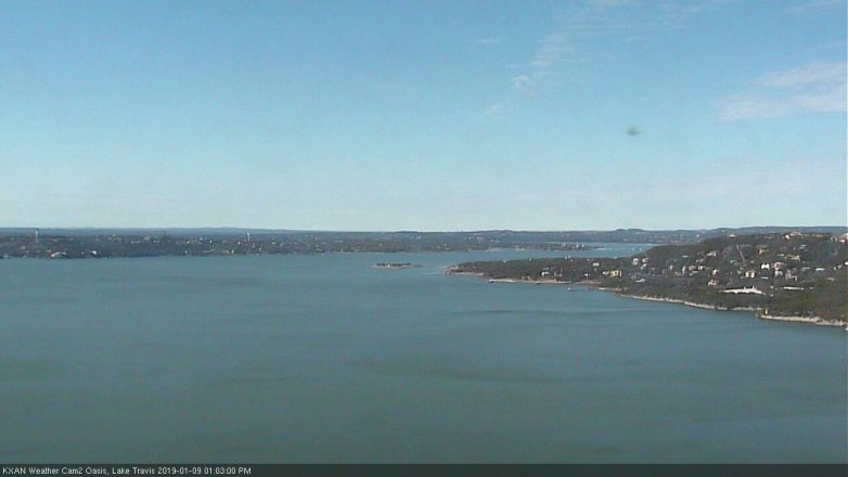 Lake Travis webcam, January 9, 2019 12:05 PM CT