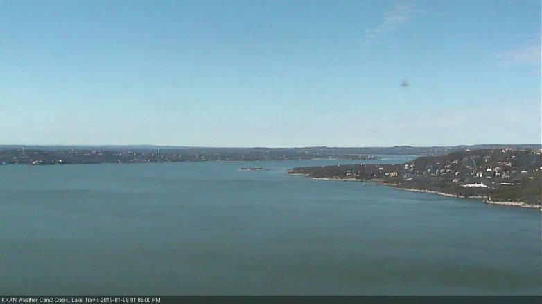 Lake Travis webcam, January 9, 2019 12:10 PM CT