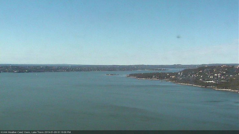Lake Travis webcam, January 9, 2019 12:20 PM CT