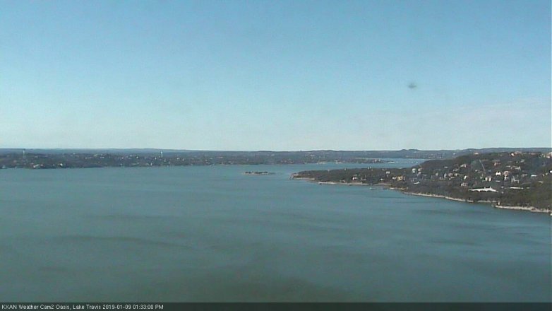 Lake Travis webcam, January 9, 2019 12:35 PM CT