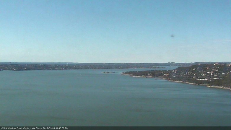 Lake Travis webcam, January 9, 2019 12:45 PM CT
