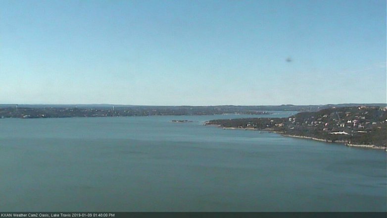 Lake Travis webcam, January 9, 2019 12:50 PM CT