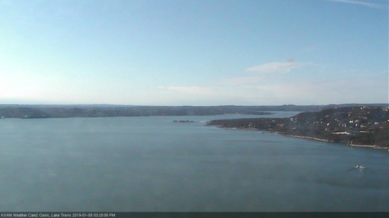 Lake Travis webcam, January 9, 2019 2:30 PM CT