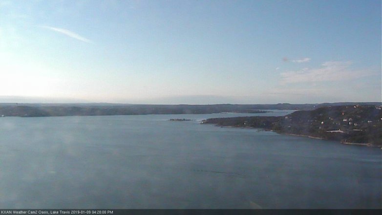 Lake Travis webcam, January 9, 2019 3:30 PM CT
