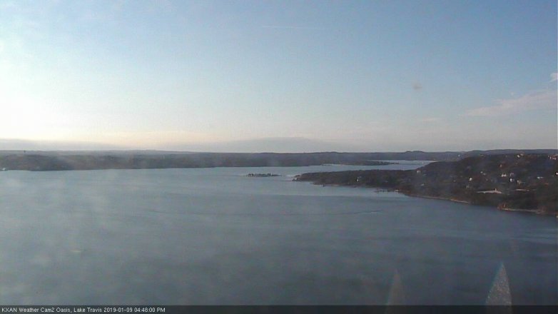 Lake Travis webcam, January 9, 2019 3:50 PM CT