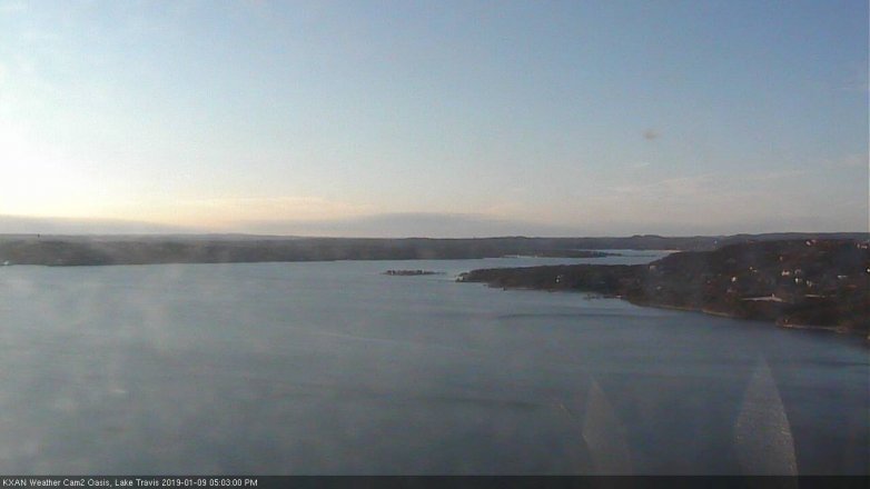 Lake Travis webcam, January 9, 2019 4:05 PM CT