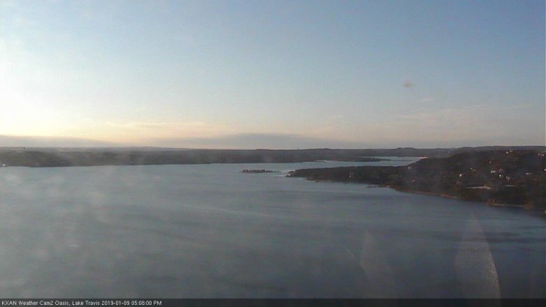 Lake Travis webcam, January 9, 2019 4:10 PM CT