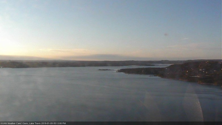 Lake Travis webcam, January 9, 2019 4:15 PM CT