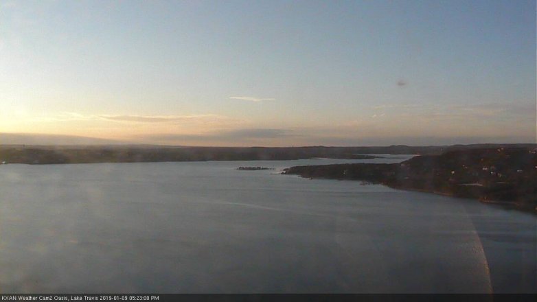 Lake Travis webcam, January 9, 2019 4:25 PM CT