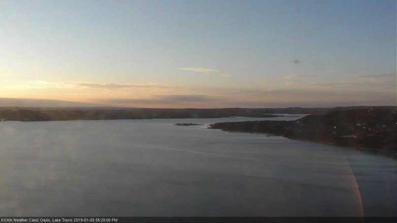 Lake Travis webcam, January 9, 2019 4:30 PM CT