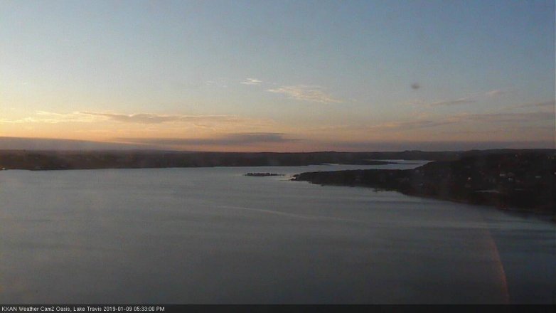 Lake Travis webcam, January 9, 2019 4:35 PM CT