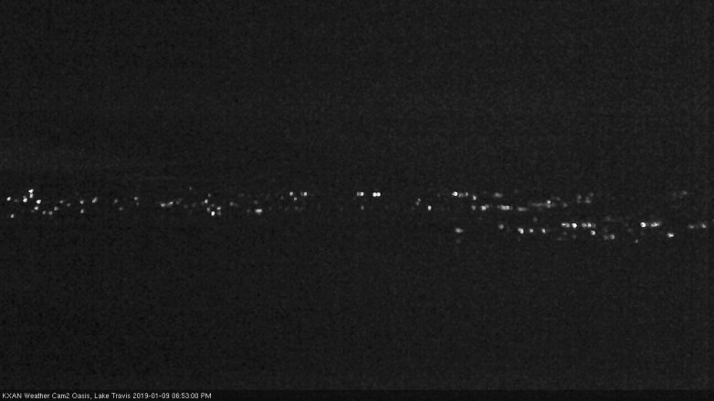 Lake Travis webcam, January 9, 2019 5:55 PM CT