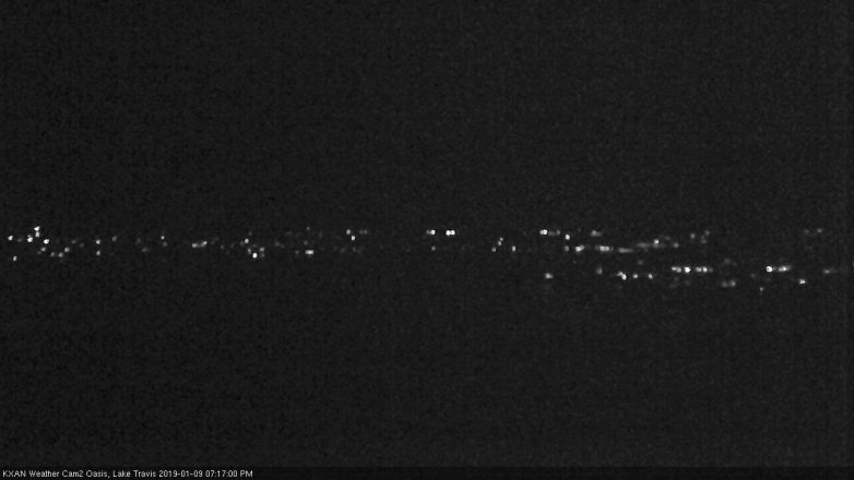 Lake Travis webcam, January 9, 2019 6:20 PM CT