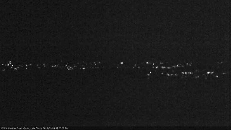 Lake Travis webcam, January 9, 2019 6:25 PM CT