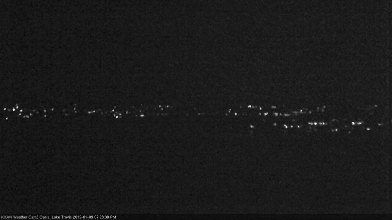 Lake Travis webcam, January 9, 2019 6:30 PM CT