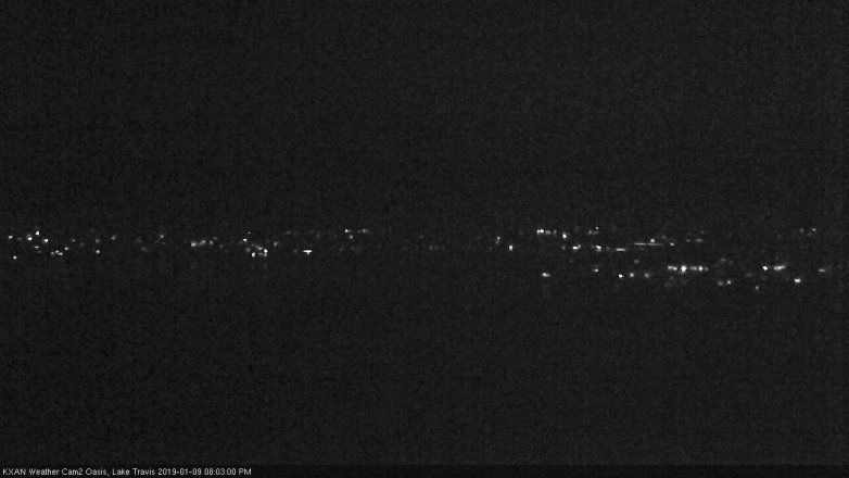 Lake Travis webcam, January 9, 2019 7:05 PM CT
