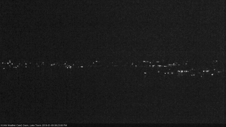 Lake Travis webcam, January 9, 2019 7:25 PM CT