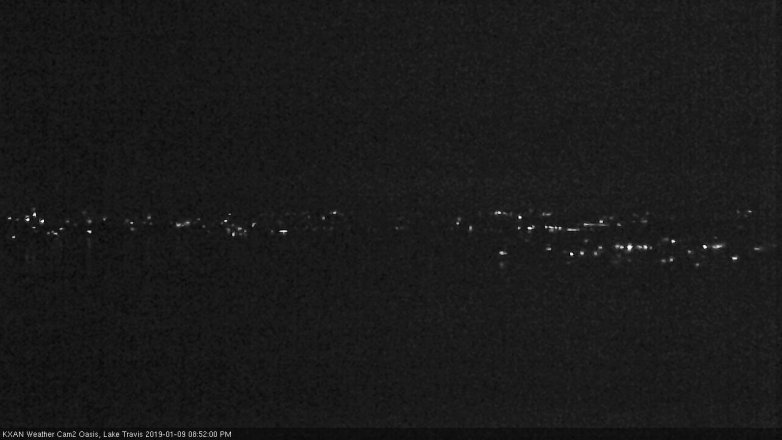 Lake Travis webcam, January 9, 2019 7:55 PM CT