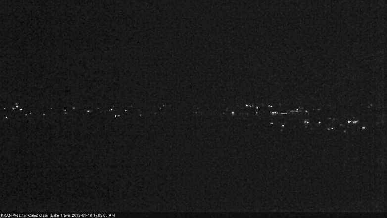 Lake Travis webcam, January 9, 2019 11:05 PM CT