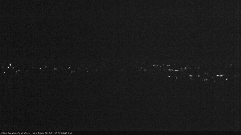Lake Travis webcam, January 9, 2019 11:35 PM CT