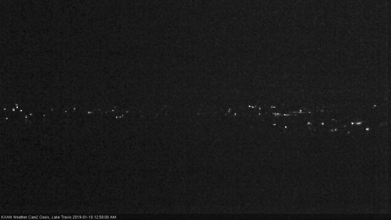 Lake Travis webcam, January 9, 2019 12:00 AM CT
