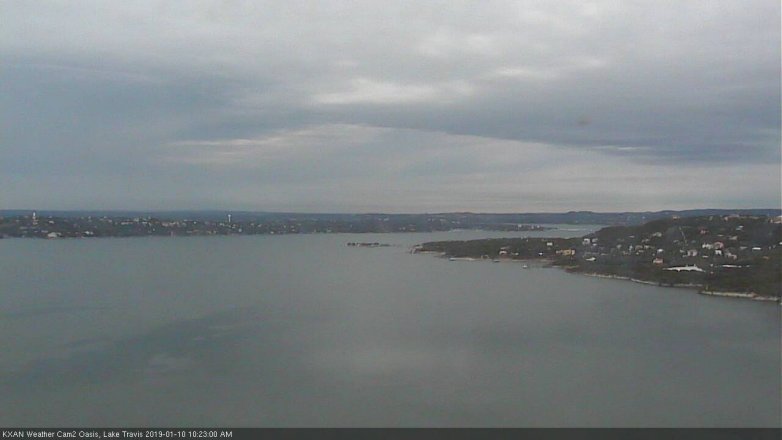 Lake Travis webcam, January 10, 2019 9:25 AM CT