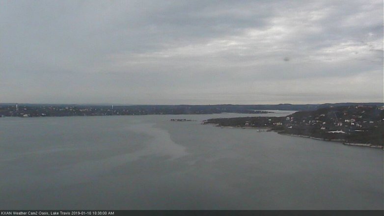 Lake Travis webcam, January 10, 2019 9:40 AM CT