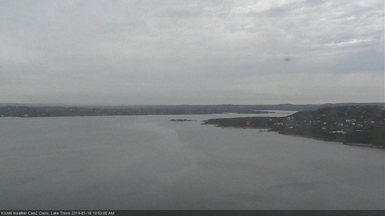 Lake Travis webcam, January 10, 2019 9:55 AM CT