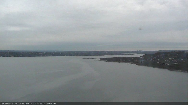 Lake Travis webcam, January 10, 2019 10:10 AM CT