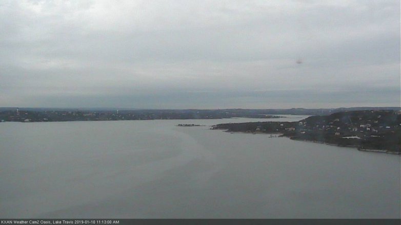 Lake Travis webcam, January 10, 2019 10:15 AM CT