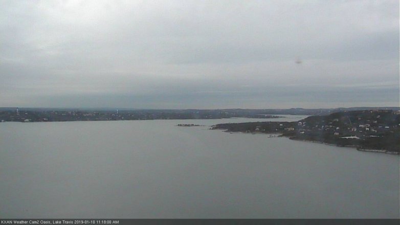 Lake Travis webcam, January 10, 2019 10:20 AM CT