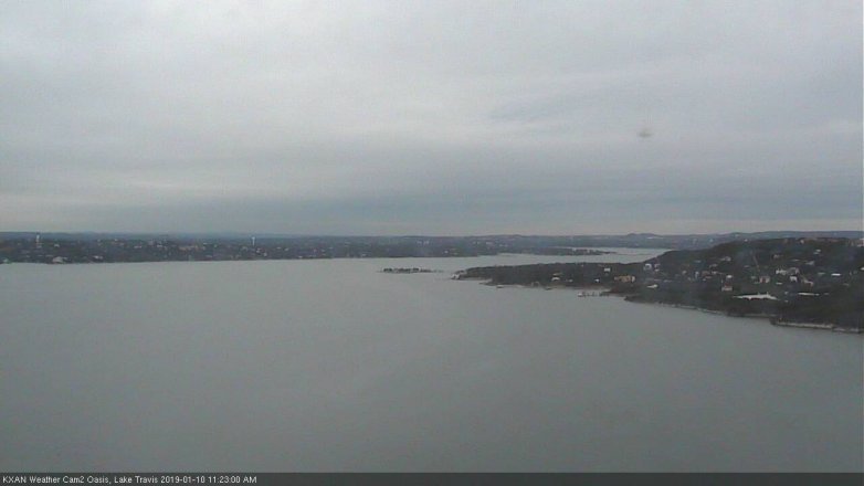 Lake Travis webcam, January 10, 2019 10:25 AM CT