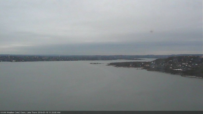 Lake Travis webcam, January 10, 2019 10:35 AM CT