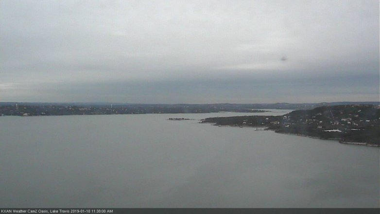 Lake Travis webcam, January 10, 2019 10:40 AM CT