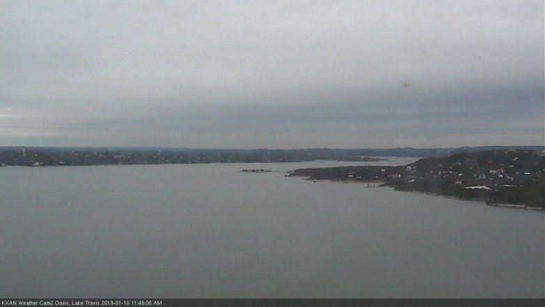 Lake Travis webcam, January 10, 2019 10:50 AM CT