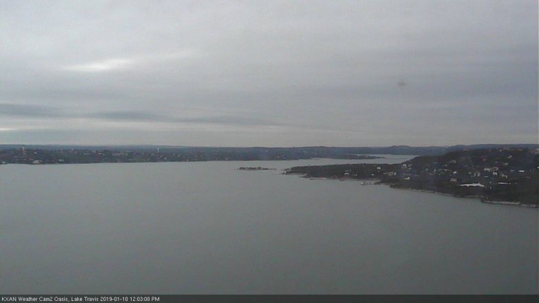 Lake Travis webcam, January 10, 2019 11:05 AM CT