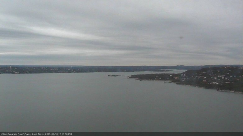 Lake Travis webcam, January 10, 2019 11:20 AM CT